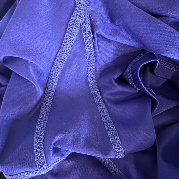 Lucky In Love Women Sz L Reflex Stitch Down Tiered Tennis Skort Shine Pink Blue - Picture 10 of 11